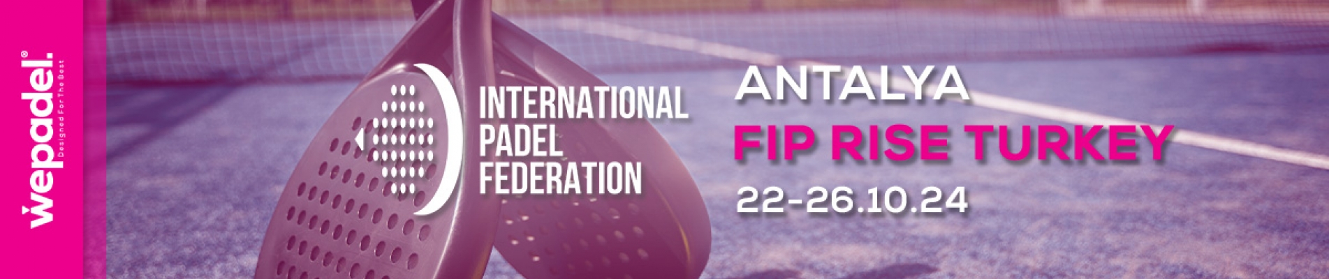 Спонсор турнира FIP Rise Turkey Padel: WePadel